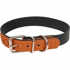 Halsband schwarz braun 35